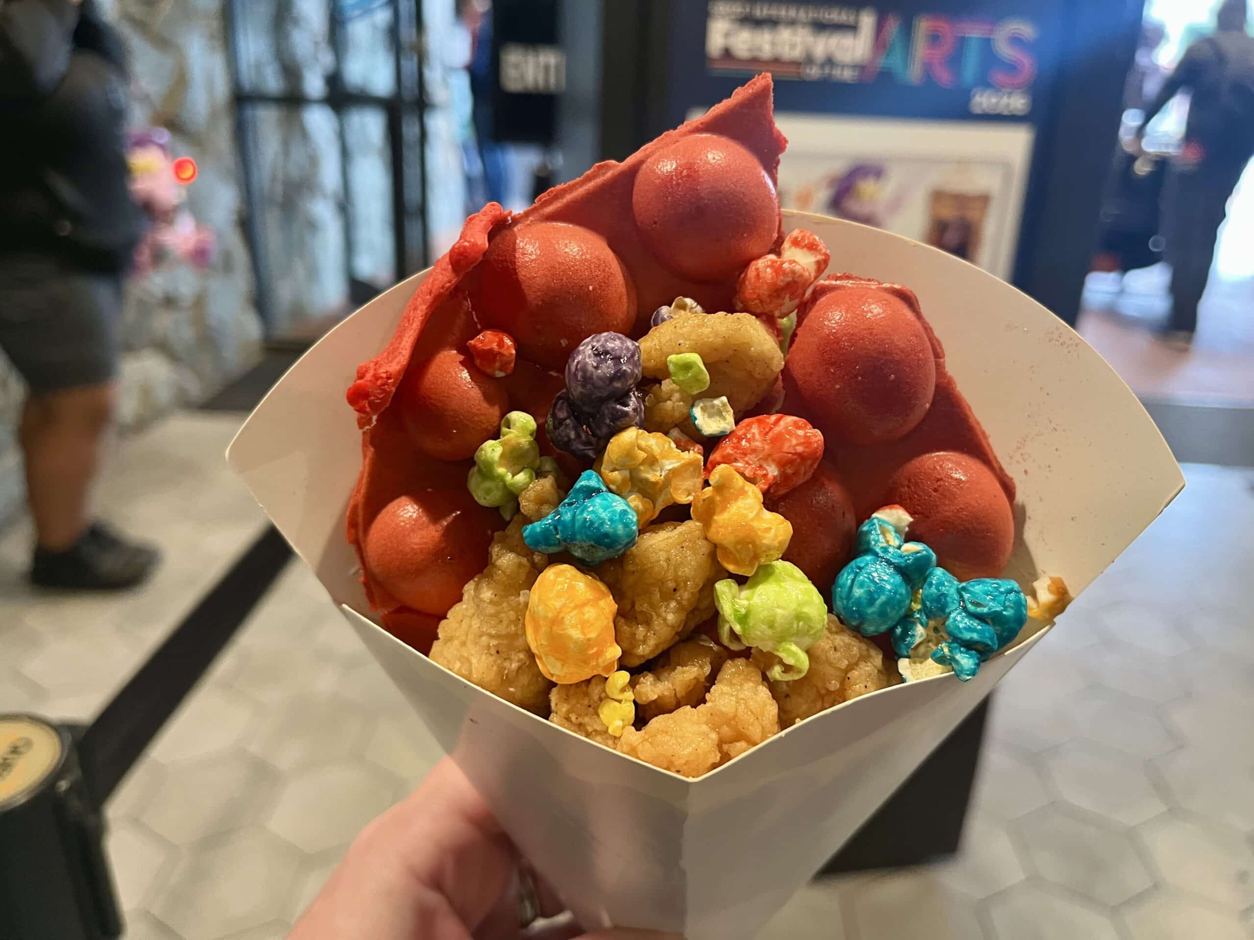 Popcorn, Popcorn Chicken and Waffles